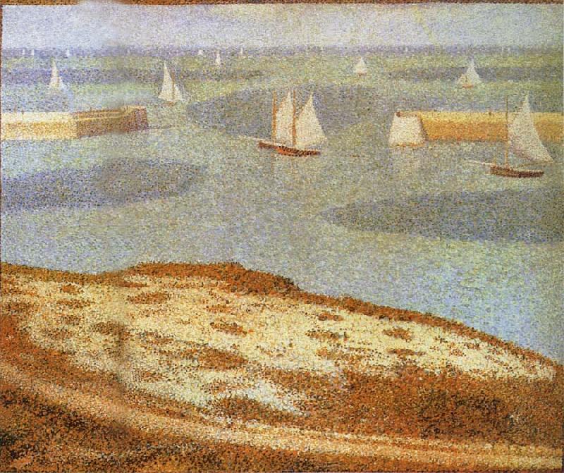 Georges Seurat Entrance of Port en bessin